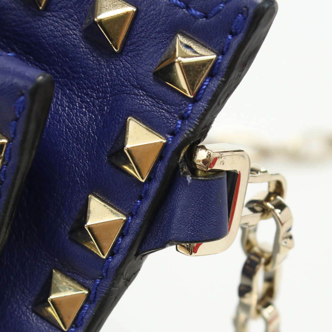 VALENTINO ヴァレンティノ チェーンショルダーバッグ ロックスタッズ 斜め掛け ショルダーバッグ レザー レディース 6