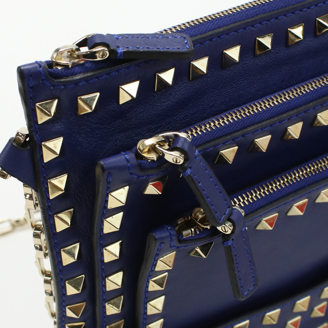 VALENTINO ヴァレンティノ チェーンショルダーバッグ ロックスタッズ 斜め掛け ショルダーバッグ レザー レディース 7