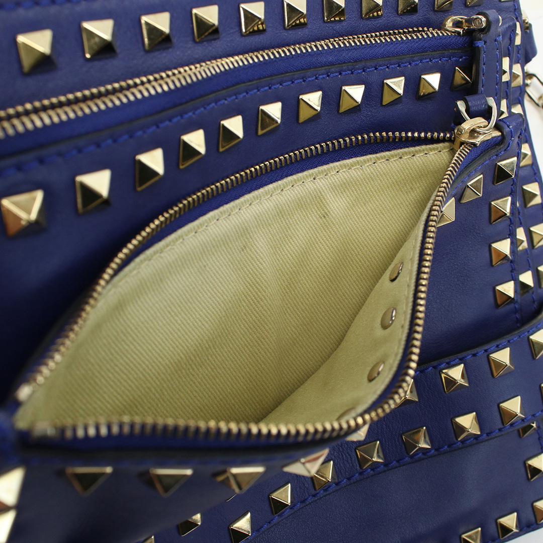 VALENTINO ヴァレンティノ チェーンショルダーバッグ ロックスタッズ 斜め掛け ショルダーバッグ レザー レディース 8