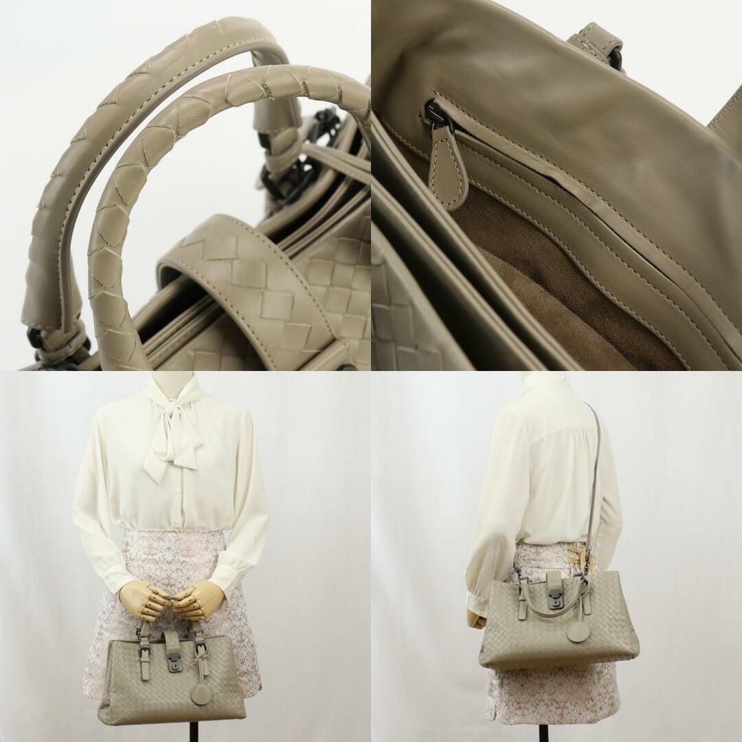 BOTTEGAVENETA ボッテガヴェネタ スモール ローマバッグ イントレチャート 337303 ハンドバッグ レザー レディース 9