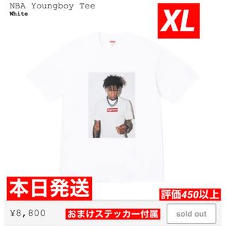 シュプリームSupreme NBA Youngboy Tee White Lサイズ