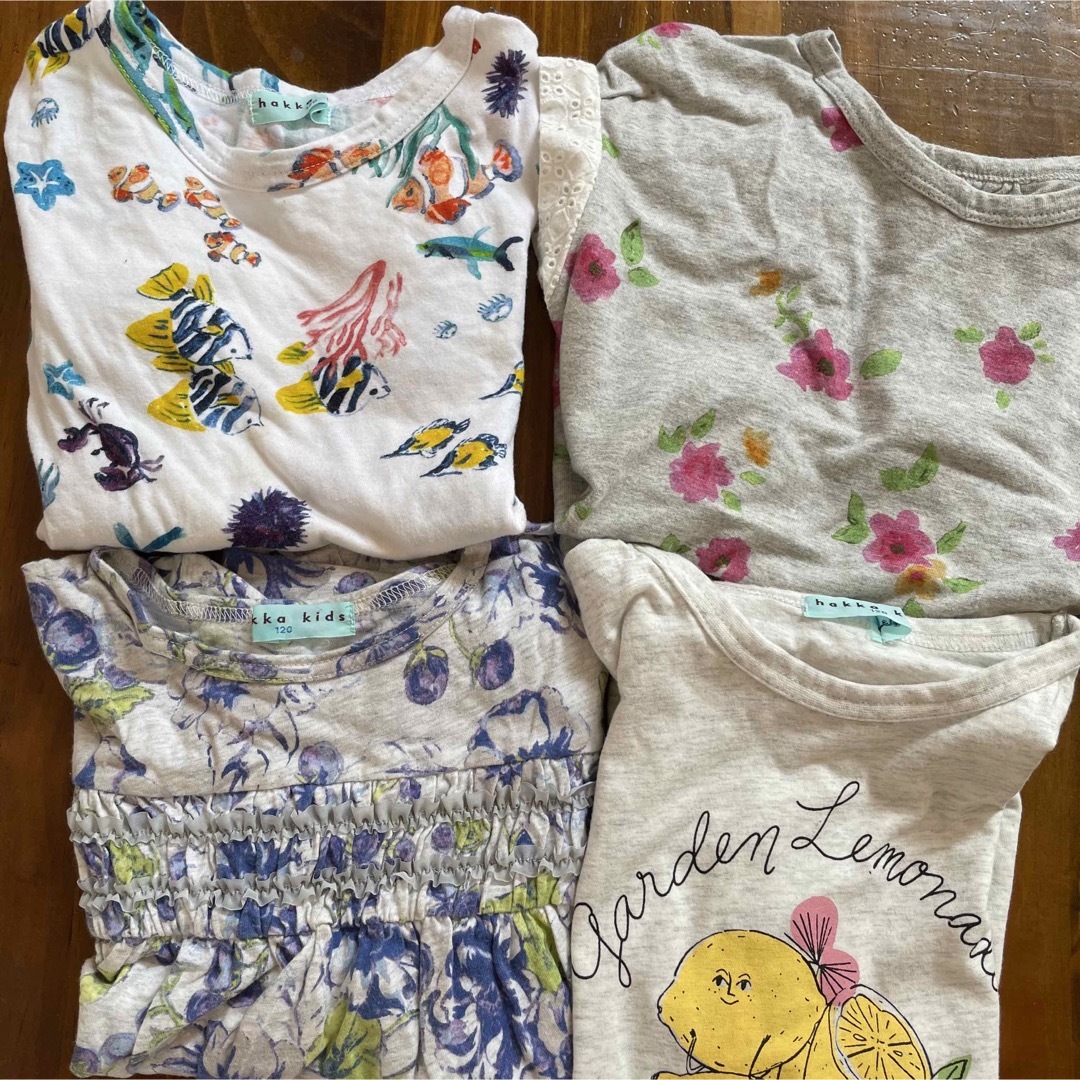 hakka kids(ハッカキッズ)のハッカキッズ ❤︎120セット キッズ/ベビー/マタニティのキッズ服女の子用(90cm~)(Tシャツ/カットソー)の商品写真