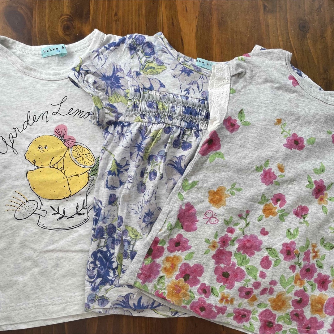 hakka kids(ハッカキッズ)のハッカキッズ ❤︎120セット キッズ/ベビー/マタニティのキッズ服女の子用(90cm~)(Tシャツ/カットソー)の商品写真