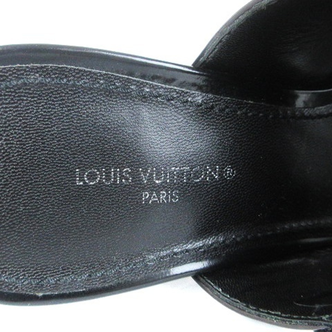 LOUIS VUITTON(ルイヴィトン)のルイヴィトン シルエットライン ミュール サンダル ヒール スタッズ 黒 36 レディースの靴/シューズ(ミュール)の商品写真