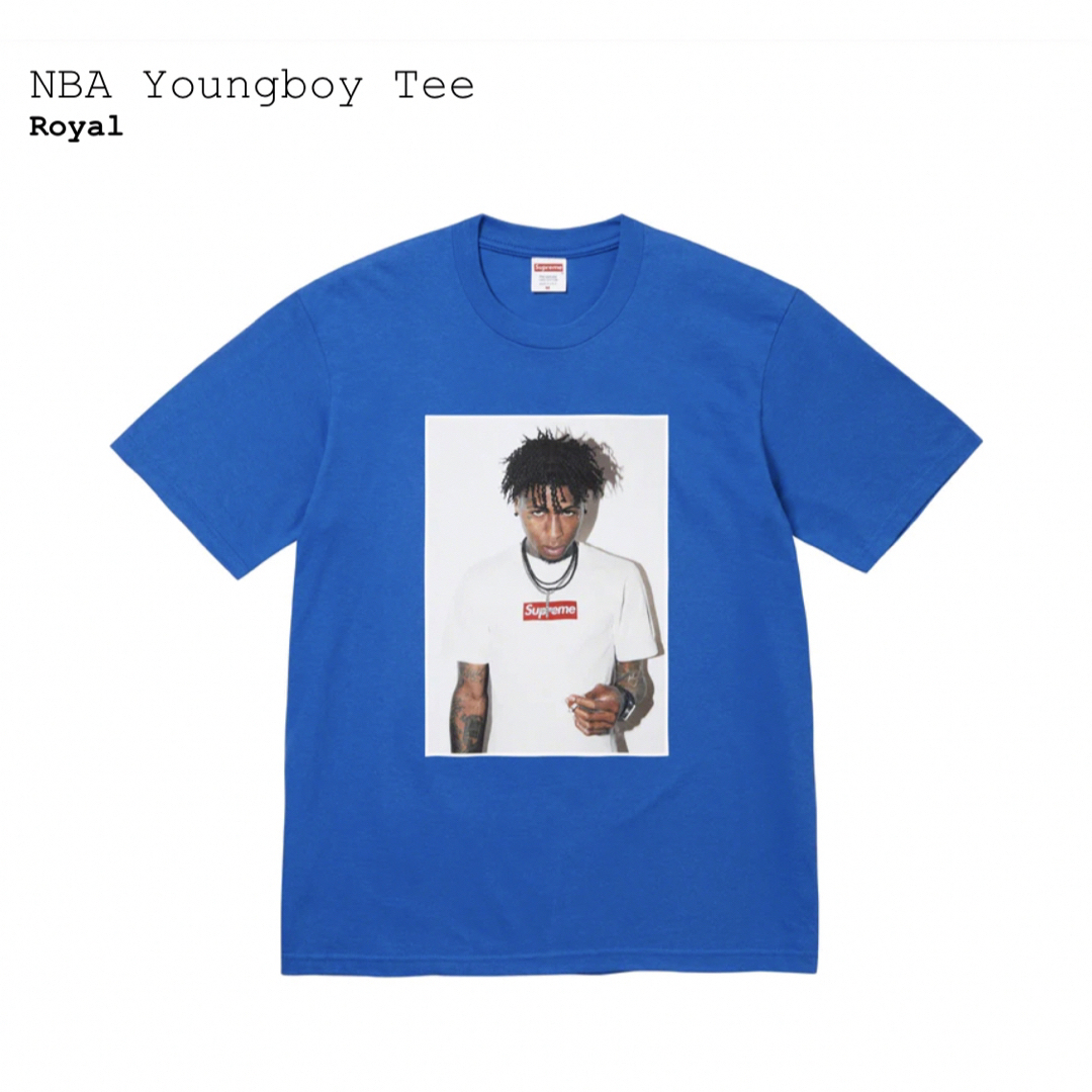 supreme 23fw nba youngboy tee ネイビー