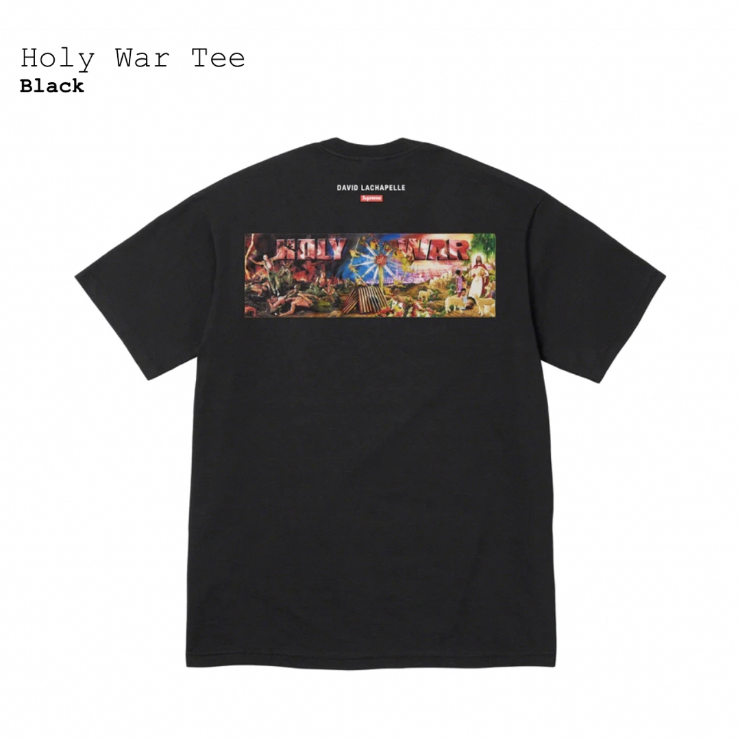 Supreme Holy War Tee Black Mサイズ 新品 半タグ付き - Tシャツ ...