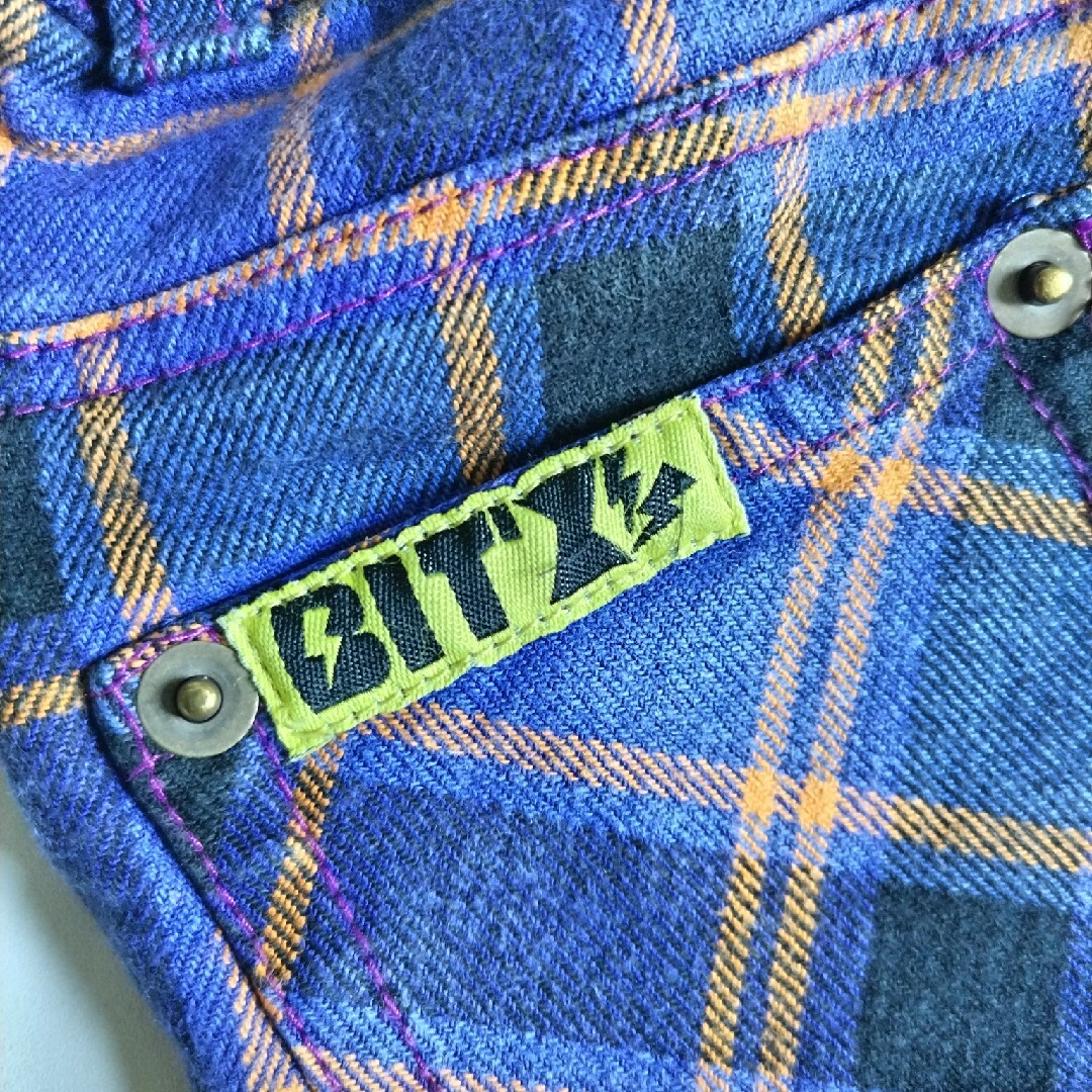 Bit'z(ビッツ)のBit'z★先染めチェックスキニーパンツ★80★即購入OK‼ キッズ/ベビー/マタニティのベビー服(~85cm)(パンツ)の商品写真