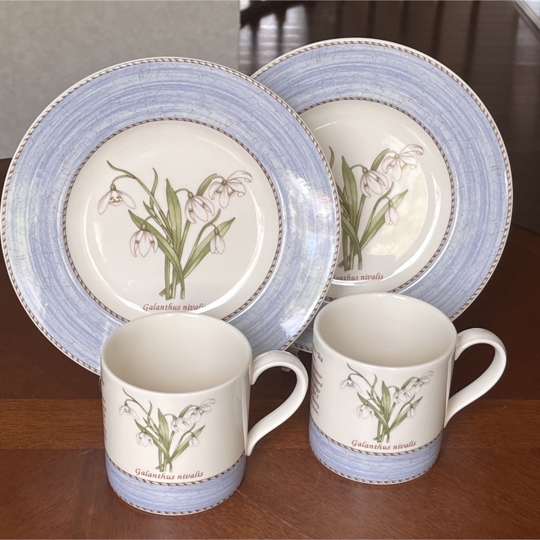 WEDGWOOD - 【美品】ウェッジウッド☆スノードロップ☆ペア WEDGWOOD - 【美品】ウェッジウッド☆スノードロップ☆ペア