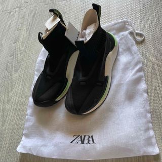 ザラキッズ(ZARA KIDS)のzara  ソックススニーカー　美品(スニーカー)