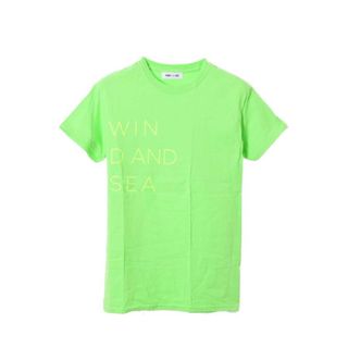 ウィンダンシー(WIND AND SEA)のWind and sea ロゴTシャツ　イエローグリーン　L(Tシャツ/カットソー(半袖/袖なし))