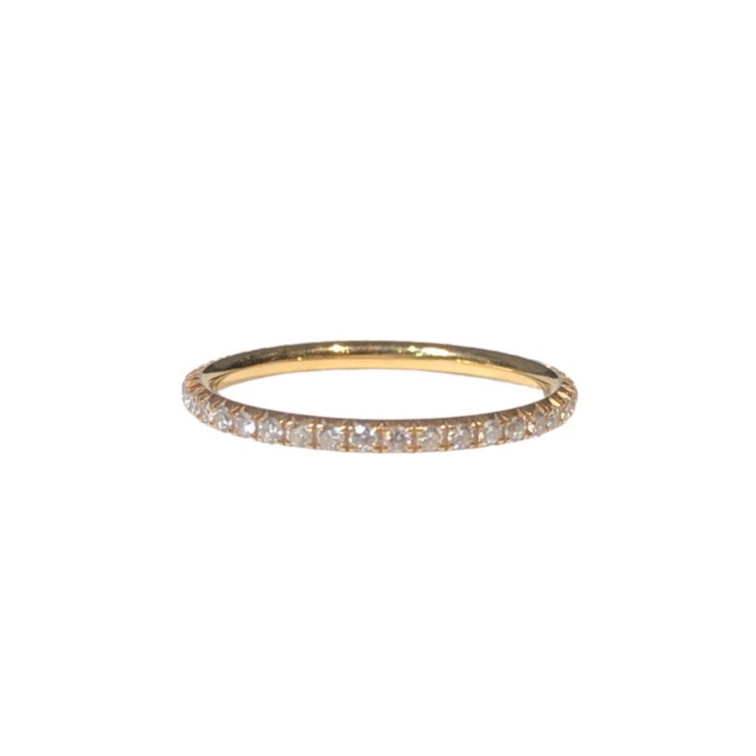 ティファニー TIFFANY&CO メトロフルエタニティダイヤリング 750PG