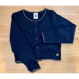 プチバトー(PETIT BATEAU)のプチバトー   ウール&コットン　カーディガン　3a(カーディガン)