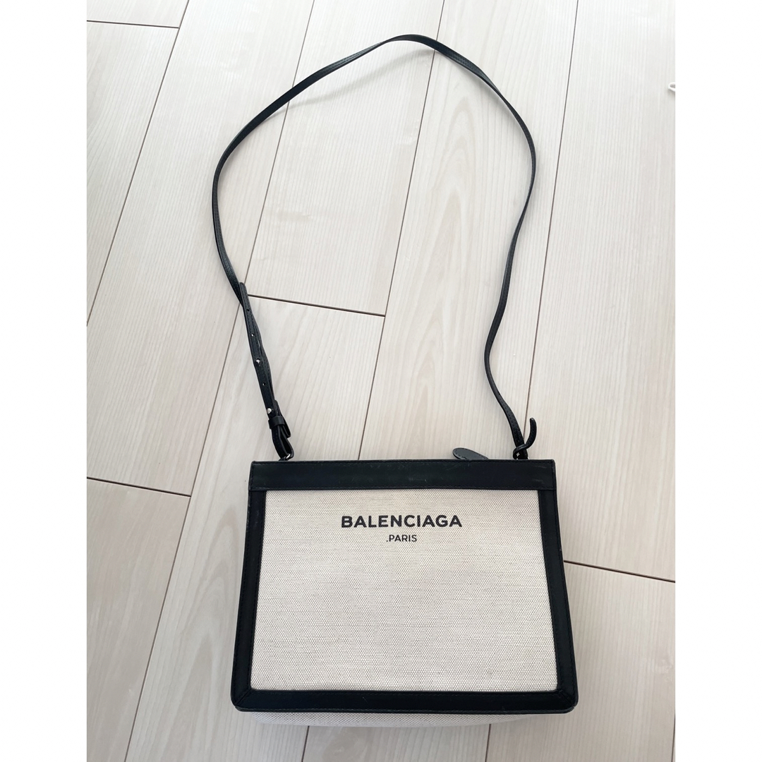 BALENCIAGA バレンシアガ ネイビーポシェット 黒 ブラック