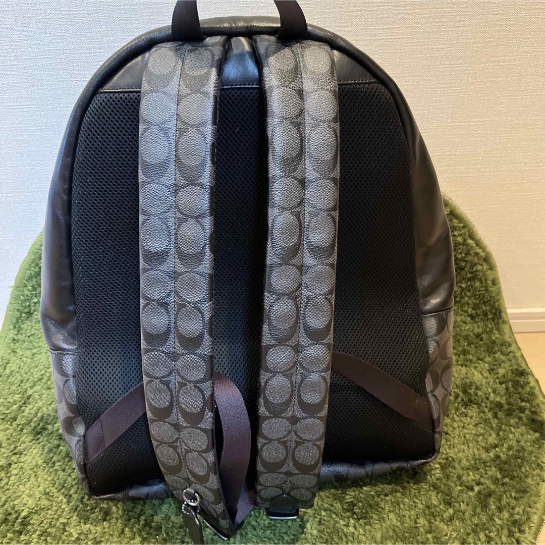 コーチ シグネチャー PVC×レザー リュックサック メンズ レディース②