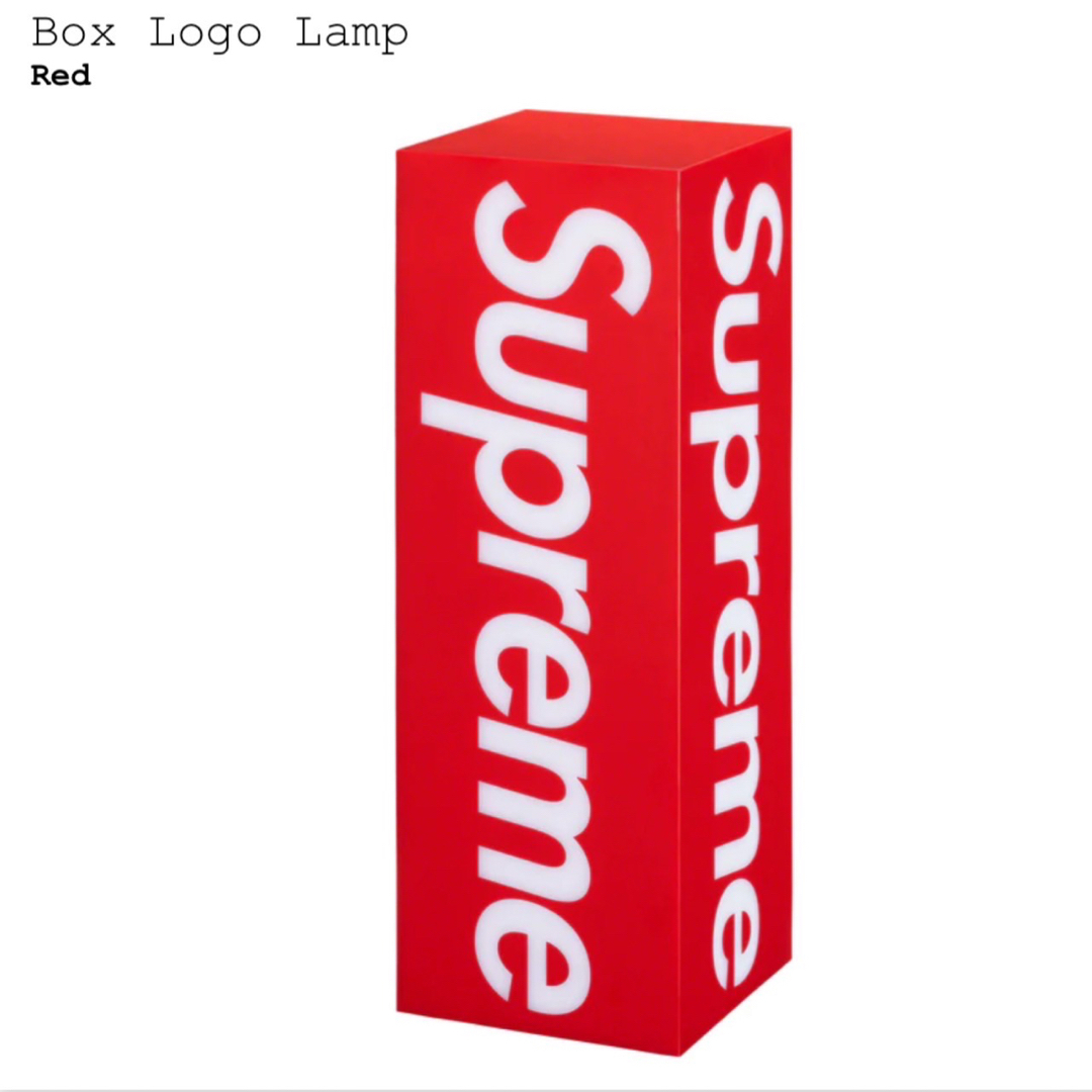 Supreme Box Logo Lamp Red ランプ