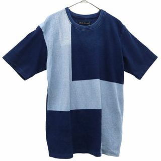 テットオム(TETE HOMME)のテットオム 未使用 切替 スウェット L ネイビー系 TETE HOMME 半袖 トレーナー メンズ 【中古】  【230819】(その他)