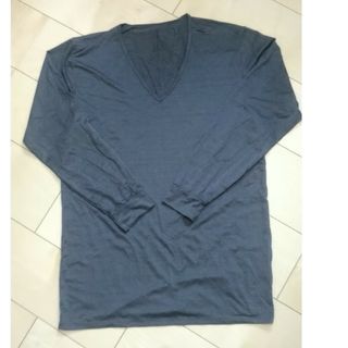 ユニクロ(UNIQLO)のエアリズム　長袖　グレー(Tシャツ/カットソー(七分/長袖))