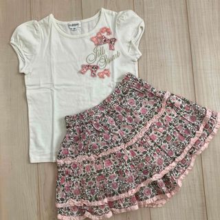 ジルスチュアートニューヨーク(JILLSTUART NEWYORK)のJILLSTUART NY 半袖トップス＆スカパン　130(Tシャツ/カットソー)