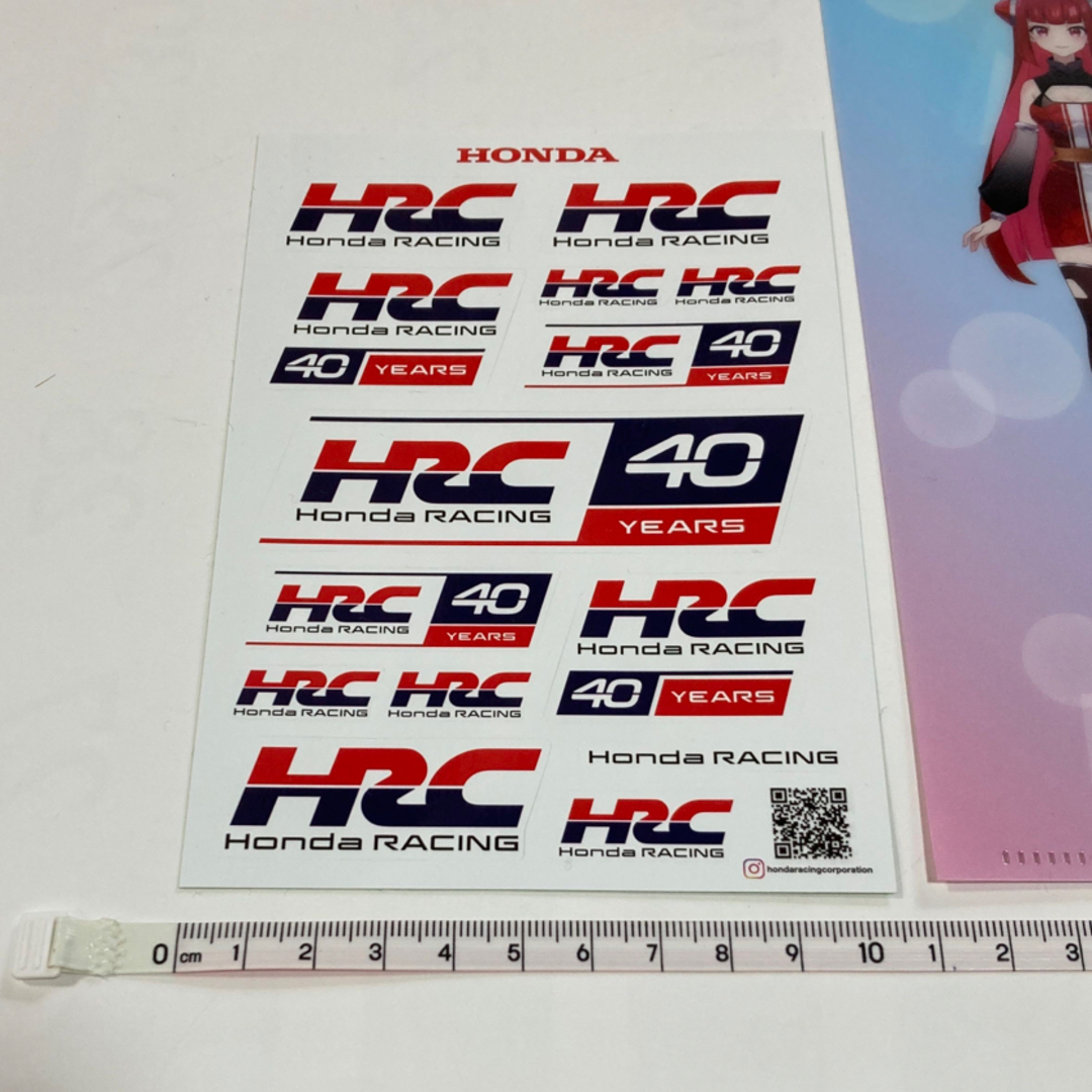 HRC ホンダ レーシング 新ロゴ ステッカー シール 40周年 おまけ