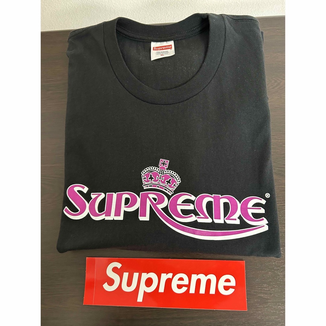 Supreme/シュプリーム★3回着用/美品★ブラック半袖Tシャツ★サイズXL★