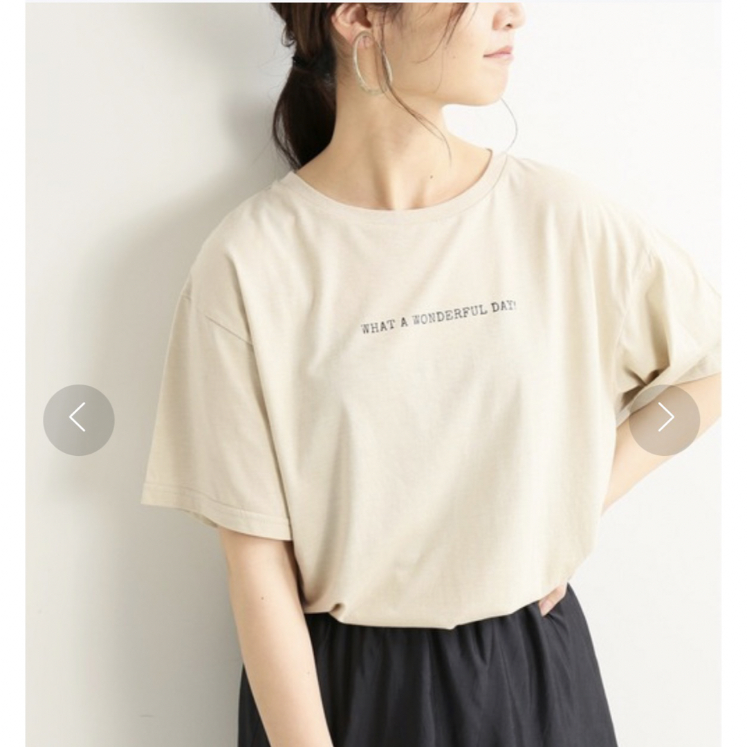 SLOBE IENA(スローブイエナ)のSLOBE IENA  シンプル　ロゴTシャツ レディースのトップス(Tシャツ(半袖/袖なし))の商品写真