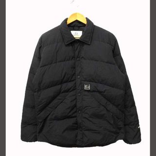 ウールリッチ(WOOLRICH)のウールリッチ WOOLRICH グレーロック ダウンシャツ ジャケット 黒 S(ダウンジャケット)