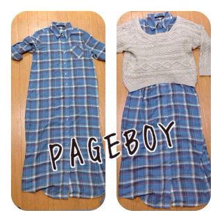 ページボーイ(PAGEBOY)のPAGEBOY ▽シャツワンピース△(ロングワンピース/マキシワンピース)