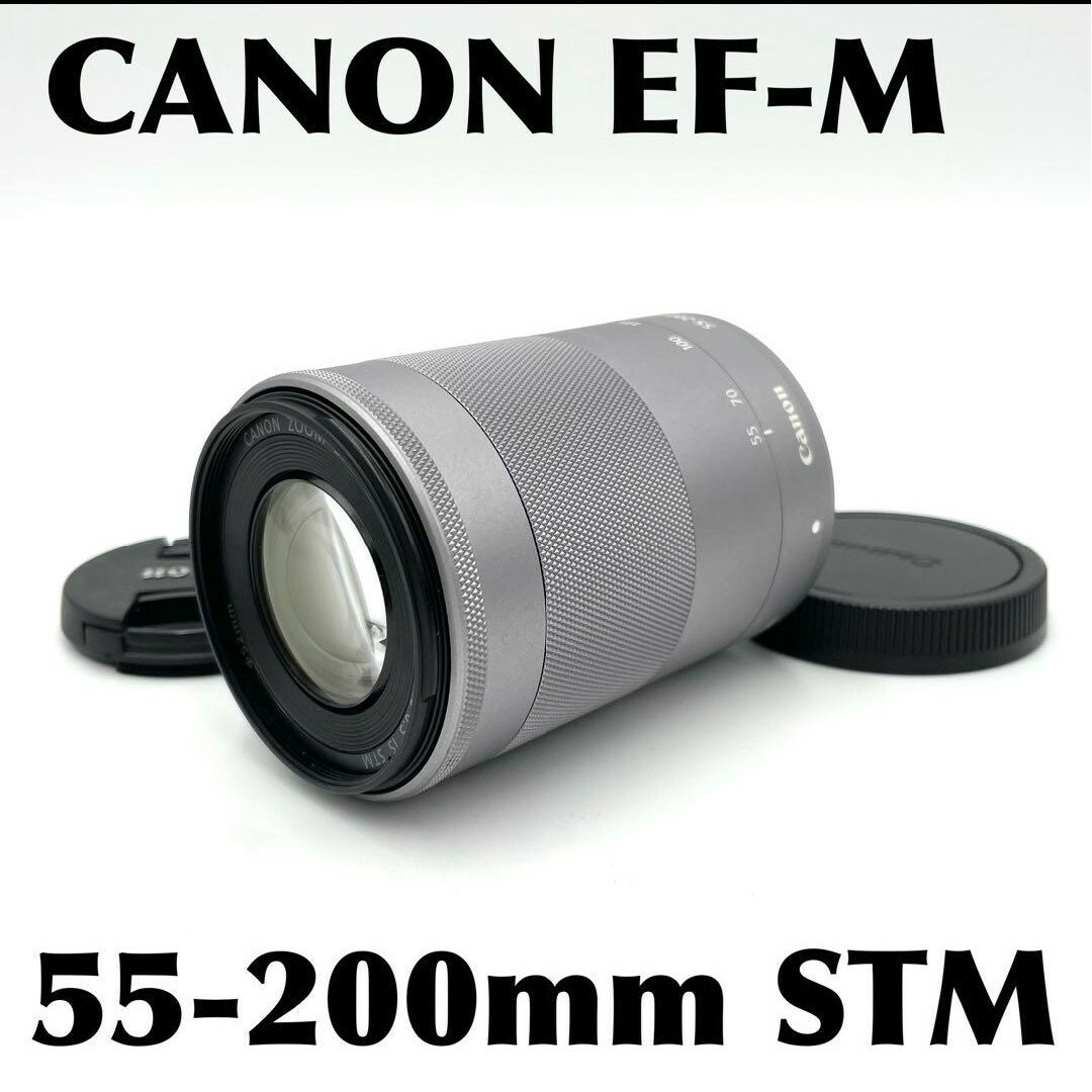 【美品】CANON キヤノン EF-M 55-200mm超望遠カメラ