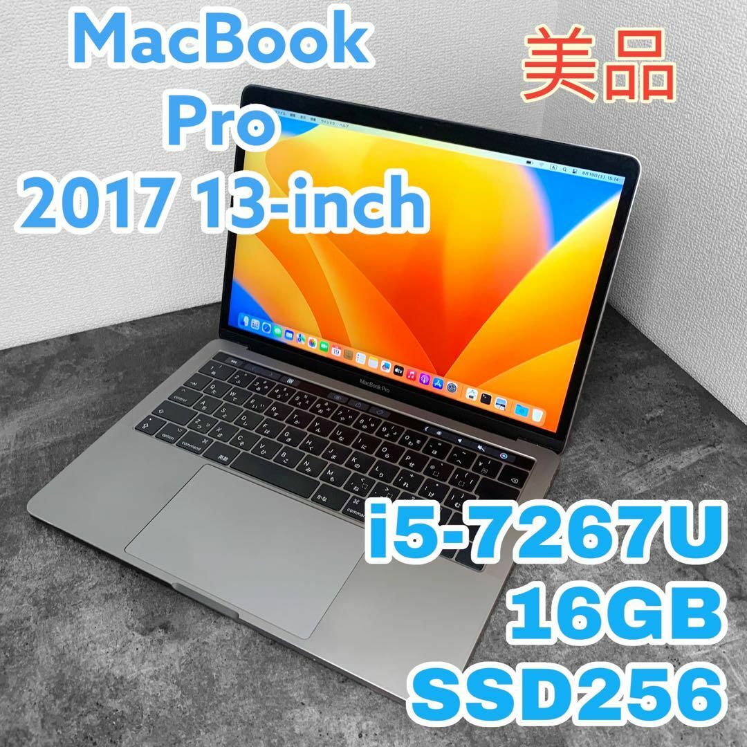 SSD256GBドライブ【本体のみ】美品　MacBook Pro 13-inch,2017