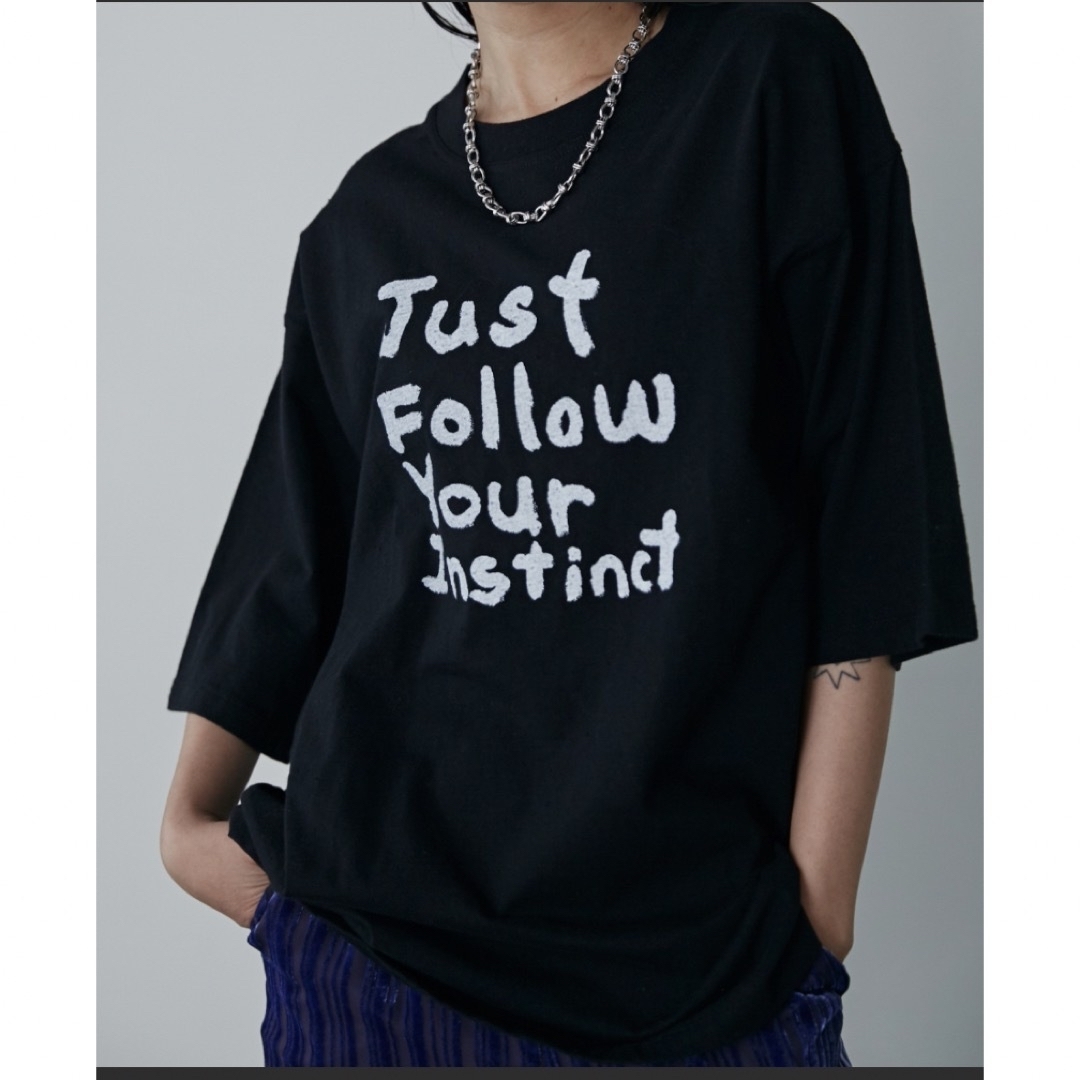 新品 CREOLME ロゴプリントTシャツ ブラック ローズバッド