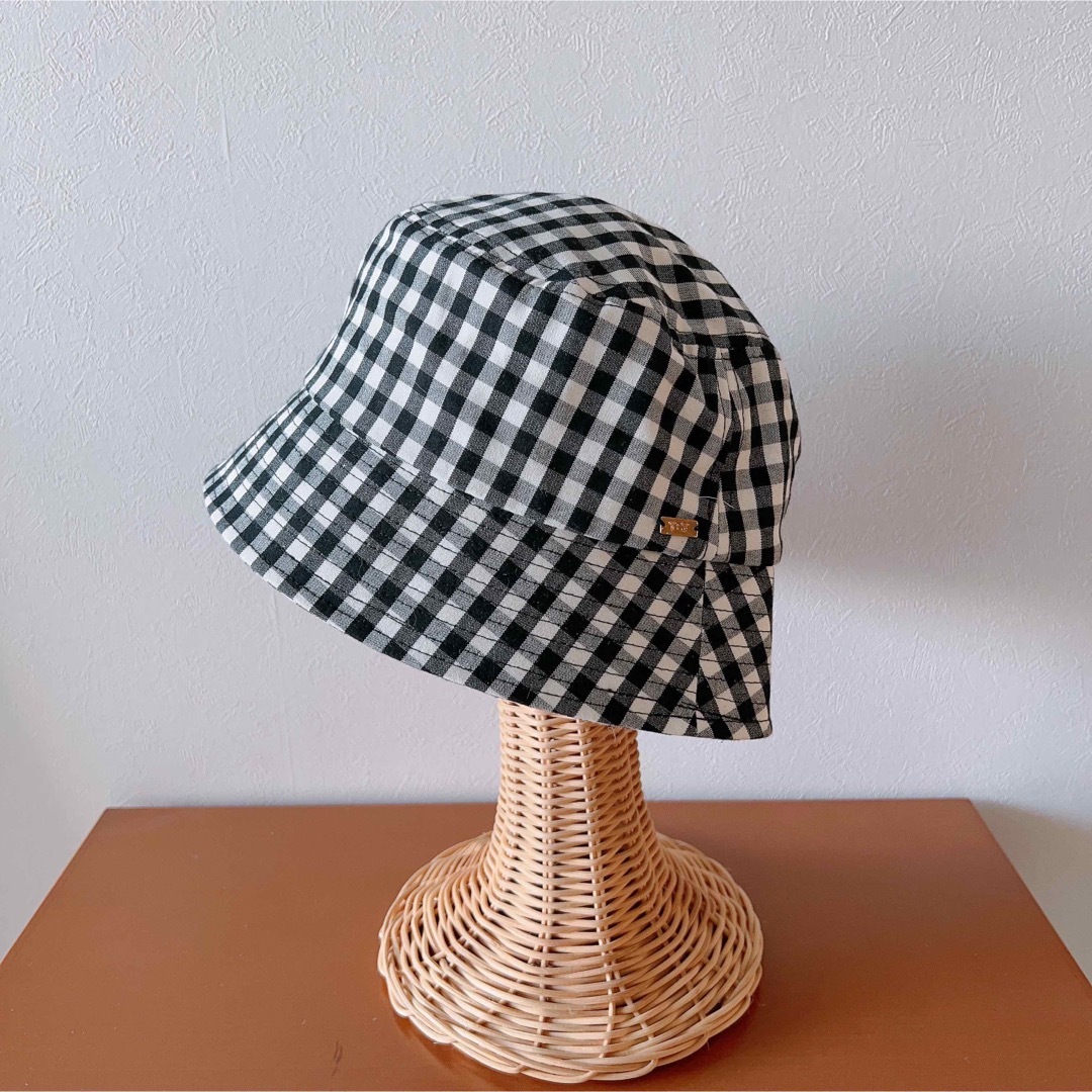 【美品】TINA:JOJUN  バケットハットギンガムチェックティーナジョジュン レディースの帽子(ハット)の商品写真