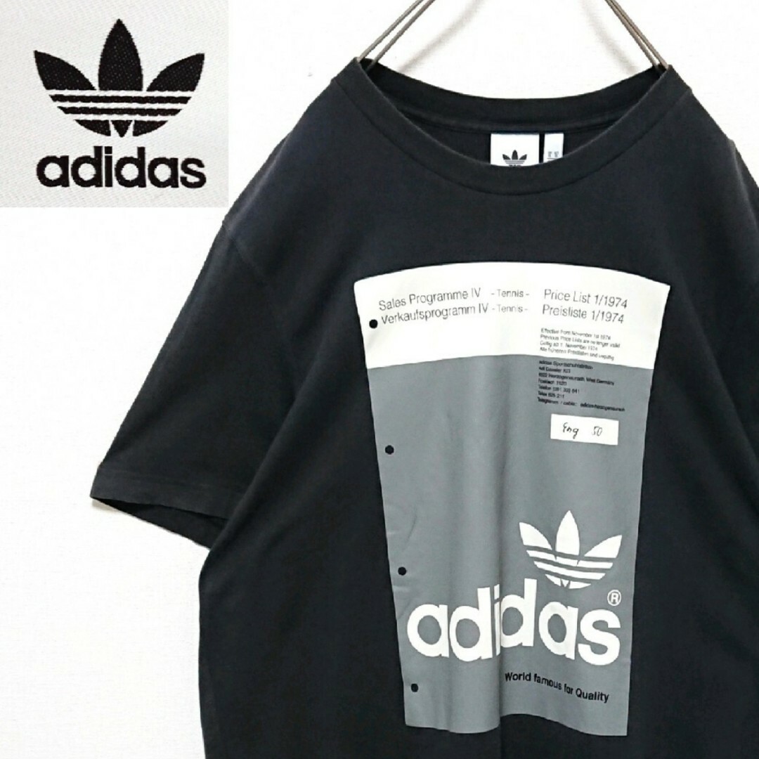 adidas(アディダス)のアディダス フロント プリント トレフォイル ロゴ ビックサイズ 半袖 Tシャツ メンズのトップス(Tシャツ/カットソー(半袖/袖なし))の商品写真