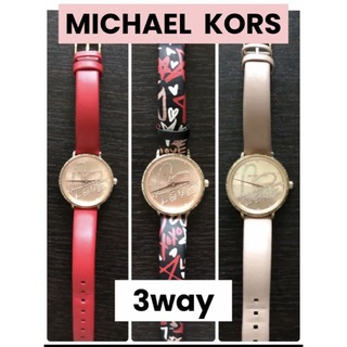 マイケルコース(Michael Kors)のMICHAEL KORS　稼動品　ピンクゴールド　3way　マイケルコース　MC(腕時計)