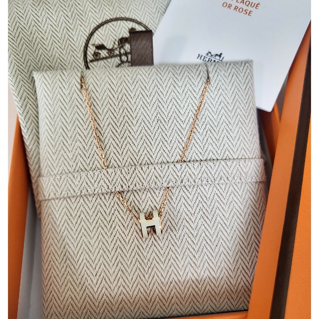 新品 ☆ HERMES エルメス ミニポップH ネックレス - ネックレス