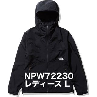 ザノースフェイス(THE NORTH FACE)の【新品未使用タグ付】コンパクトジャケット NPW72230 黒 ブラックL(ナイロンジャケット)