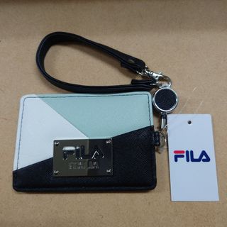 フィラ(FILA)のＦＩＬＡ 　パスケース（リールストラップ付）　ミント(名刺入れ/定期入れ)