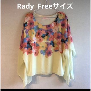 レディー(Rady)の【USED】Rady レディー トロピカルフラワー シフォンブラウス ドルマン(シャツ/ブラウス(長袖/七分))