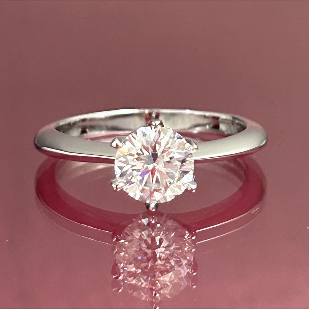 MR25／9号 1カラット 1.0ct モアサナイトリング♡シルバー925 レディースのアクセサリー(リング(指輪))の商品写真