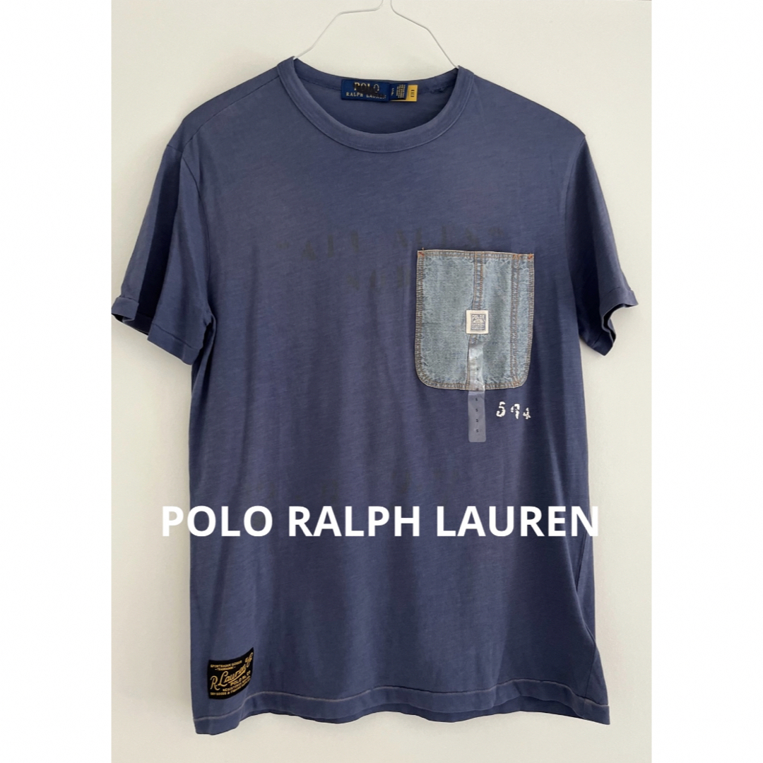 POLO ラルフローレン　Tシャツ　ネイビー　ポケット　米国購入　新品