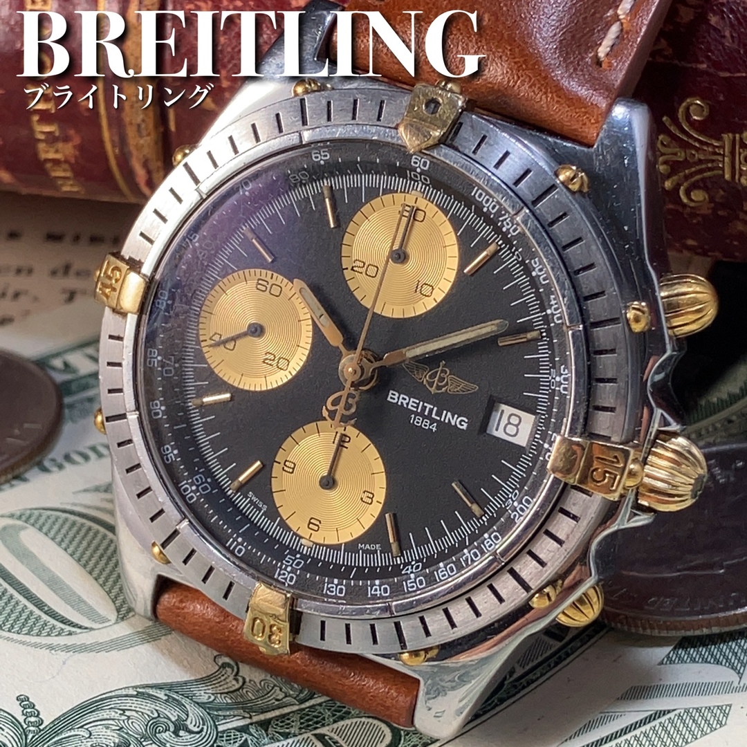 ジャンク訳ありBreitlingブライトリングクロノマットクロノ男性メンズ腕時計