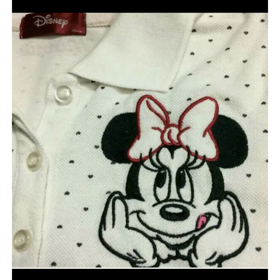 Disney(ディズニー)のディズニーミニーハートドットコットンポロ レディースのトップス(ポロシャツ)の商品写真