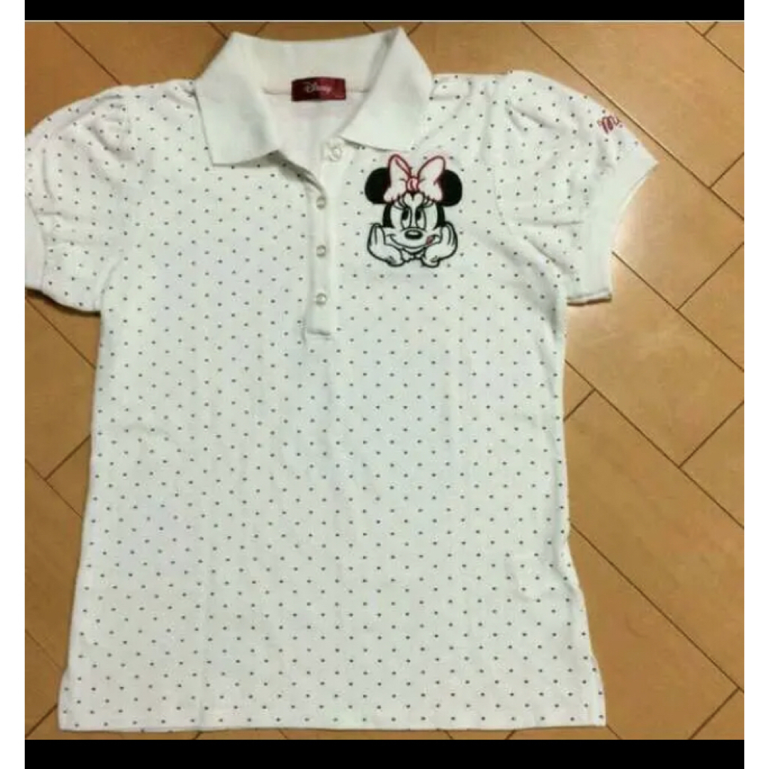 Disney(ディズニー)のディズニーミニーハートドットコットンポロ レディースのトップス(ポロシャツ)の商品写真