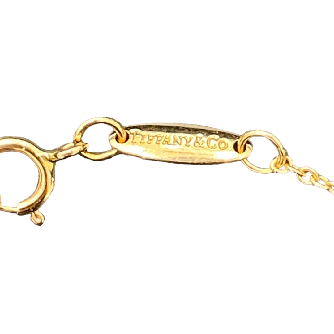 ティファニー TIFFANY&CO バイザヤード ネックレス 750PG 0.10ct K18
