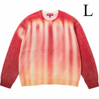 シュプリーム(Supreme)のL　SUPREME 23AW Blurred Logo Sweater　赤(ニット/セーター)