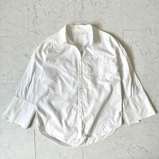 スピックアンドスパン(Spick & Span)の専用【スピックアンドスパン】美品 日本製 オーバーサイズ シャツブラウス 白(シャツ/ブラウス(長袖/七分))