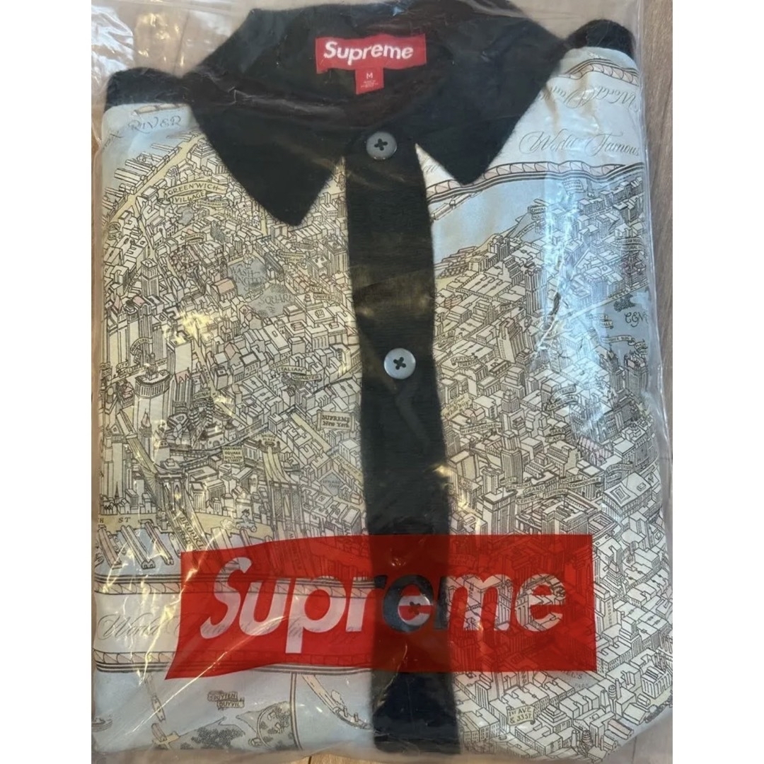 Supreme - Supreme Silk Map Cardigan
