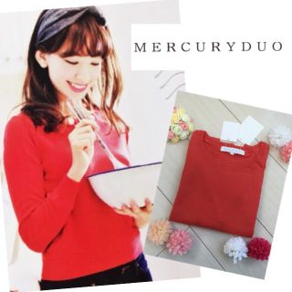 マーキュリーデュオ(MERCURYDUO)の♡新品♡雑誌掲載♡こじはる♡中村アン着用♡シンプルニット♡マーキュリー♡(ニット/セーター)