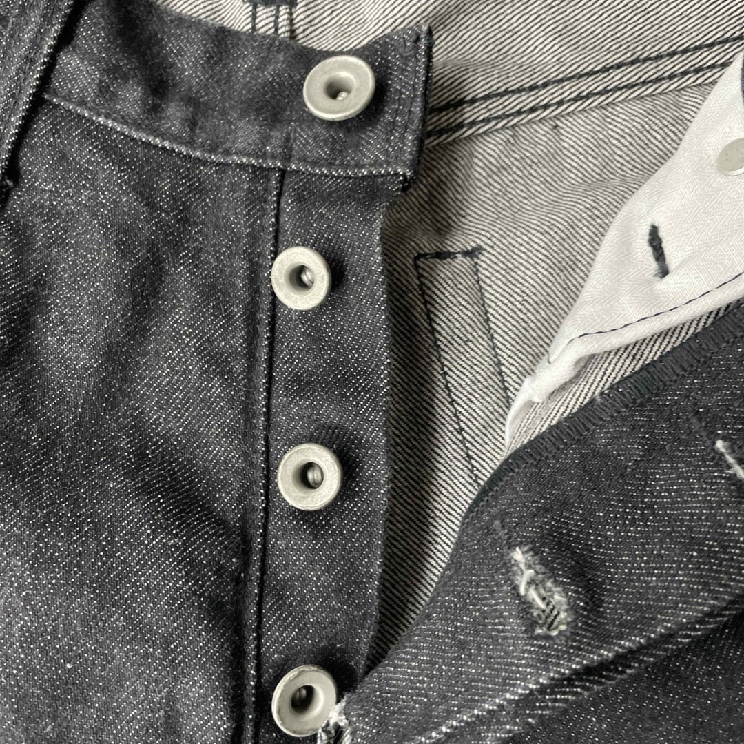 homspun - お値下げしました ホームスパン 黒デニムストレートパンツ M ...