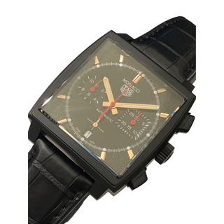タグホイヤー(TAG Heuer)の　タグ・ホイヤー TAG HEUER モナコ クロノグラフ スペシャルエディション CBL2180.FC6497 ブラック チタン メンズ 腕時計(その他)