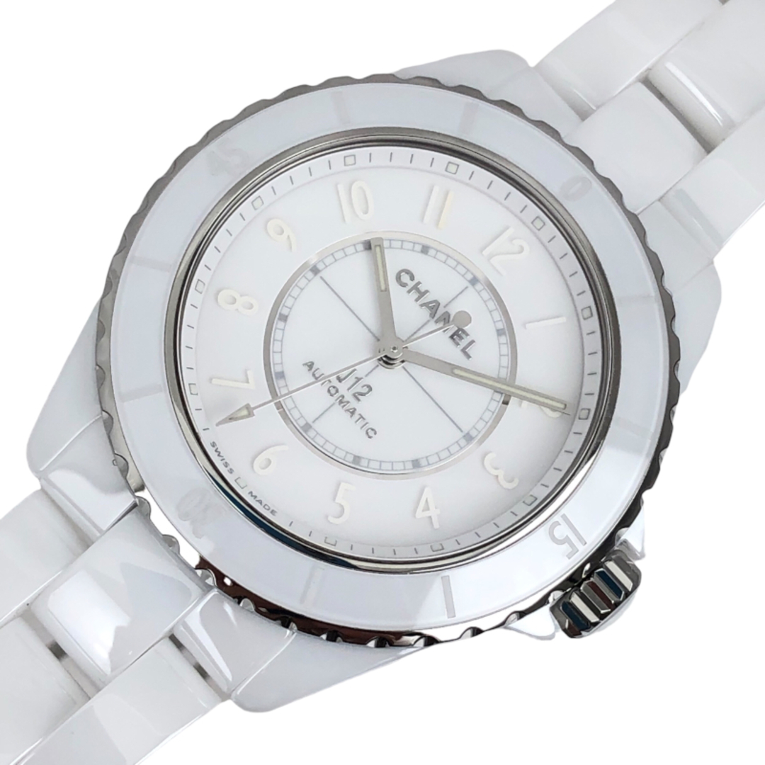 シャネル CHANEL J12　ファントム H6186 ホワイト ホワイトセラミック セラミック 自動巻き メンズ 腕時計